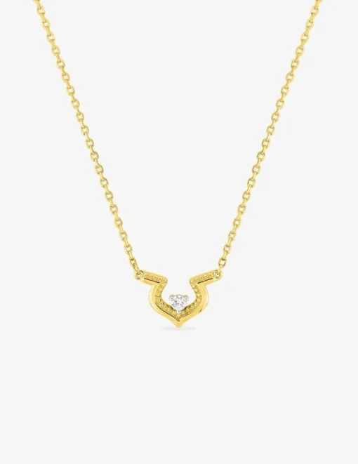 Collier fantaisie plaqué or et oxyde de zirconium SO OR