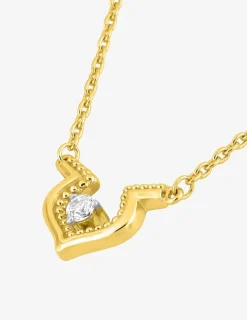 Collier fantaisie plaqué or et oxyde de zirconium SO OR