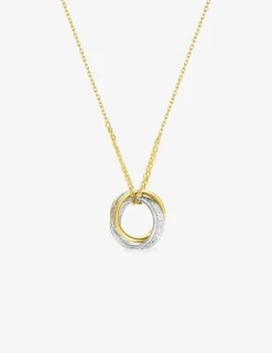 Collier glitter bicolore or 375 ‰ SO OR