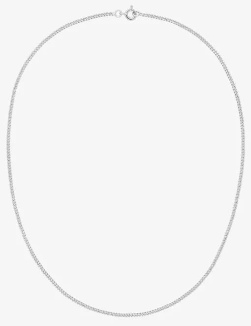 Collier gourmette diamantée en argent 925 ‰ rhodié SO OR