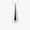 Collier goutte électroformée argent 925‰ rhodié SO OR