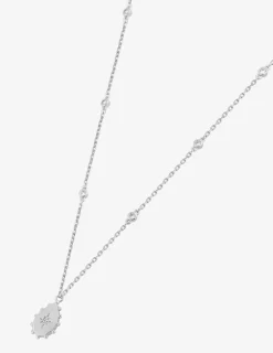 Collier goutte étoilée argent 925‰ rhodié et oxydes de zirconium SO OR