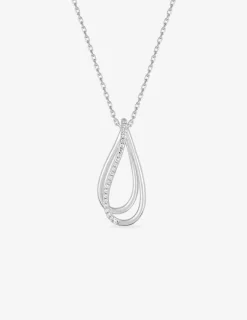 Collier gouttes en argent 925‰ rhodié SO OR