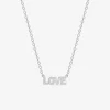 Collier gravure love en argent 925 ‰ rhodié SO OR