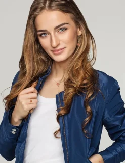 Collier Harmonie Or jaune 375‰ et laque corail SO OR