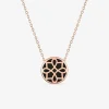 Collier Harmonie Or rose 375‰ et jeton laque noir de Jais SO OR