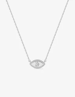 Collier œil argent 925‰ rhodié et oxyde de zirconium SO OR