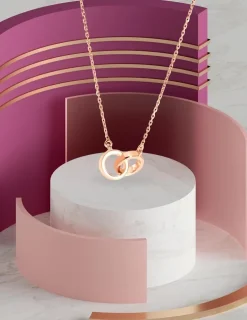 Collier Je te tiens or rose 750‰ SO OR