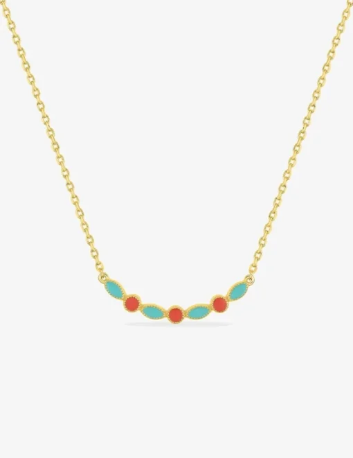 Collier laqué plaqué or SO OR