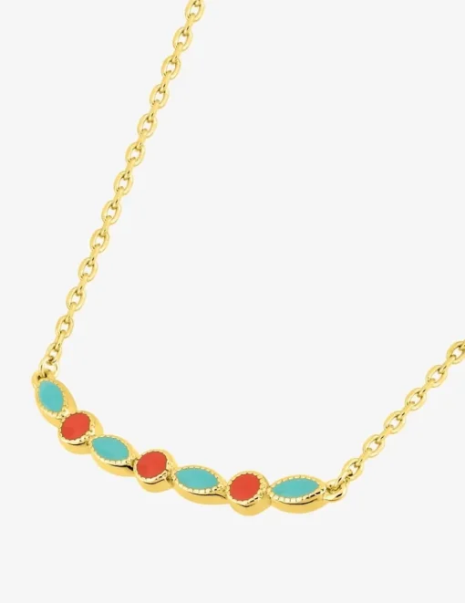 Collier laqué plaqué or SO OR