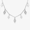 Collier losanges argent 925‰ rhodié et oxydes de zirconium SO OR