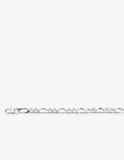 Collier maille alternée 1+2 en argent 925‰ rhodié SO OR