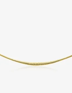 Collier maille anglaise or jaune 375 ‰ centre 5 mm SO OR