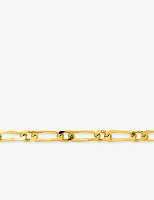 Collier maille cheval alternée 1+1 en plaqué or SO OR