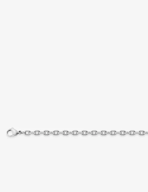 Collier maille forçat diamanté acier SO OR