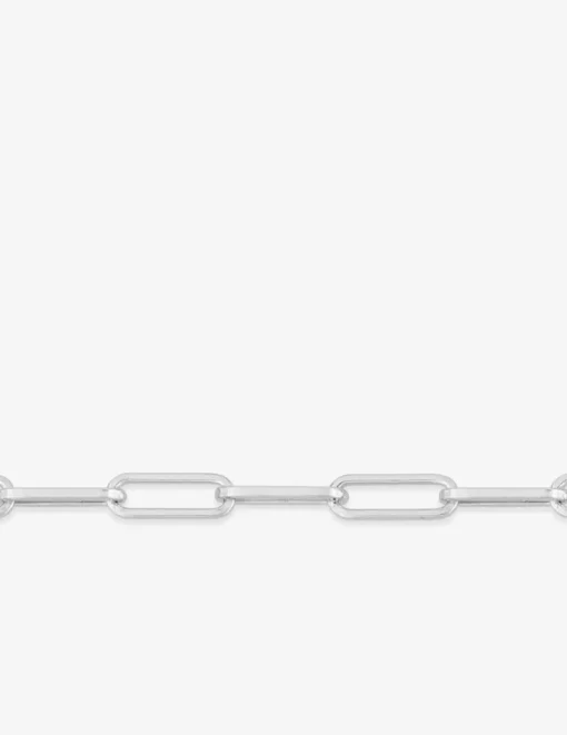 Collier maille forçat rectangle 2 mm argent 925‰ rhodié SO OR