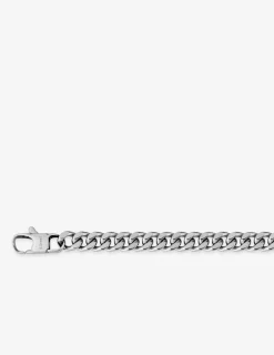 Collier maille gourmette 8 mm acier SO OR
