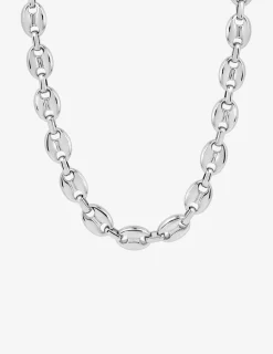 Collier maille grain de café 6 mm acier SO OR