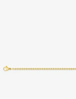 Collier maille jaseron 2 mm acier doré SO OR