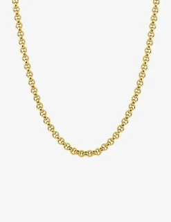 Collier maille jaseron 2 mm acier doré SO OR
