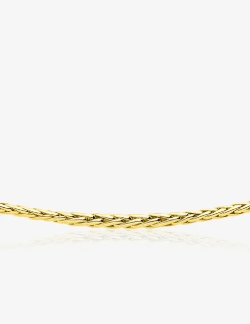 Collier maille palmier or jaune 750‰ 4 mm SO OR