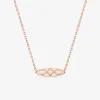 Collier Mélodie Or rose 375‰ et laque ivoire SO OR