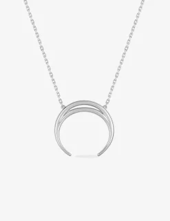 Collier motif demi cercle en argent 925 ‰ rhodié SO OR