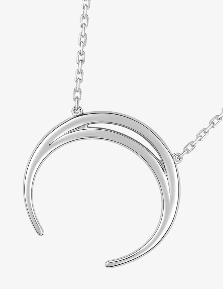Collier motif demi cercle en argent 925 ‰ rhodié SO OR