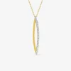 Collier motif en or jaune 375 ‰ et rhodié, avec oxydes de zirconium SO OR