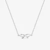 Collier motif nœud en argent 925 ‰ rhodié SO OR