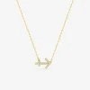 Collier or 375 ‰ jaune, pendentif zodiaque sagittaire avec oxydes de zirconium SO OR