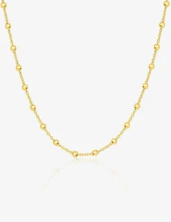 Collier or 375‰ détail fine boule SO OR