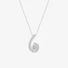 Collier or blanc 375 ‰ et oxydes de zirconium SO OR