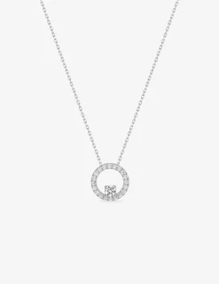 Collier or blanc 375‰ et cercle oxydes de zirconium SO OR