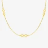 Collier or jaune 375 ‰ avec motifs infinis SO OR