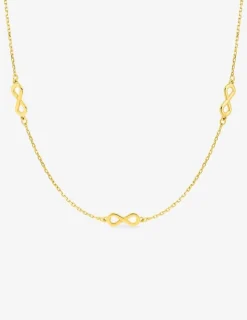 Collier or jaune 375 ‰ avec motifs infinis SO OR