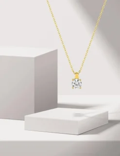 Collier or jaune 375 ‰ et oxyde 4.75 mm serti quatre SO OR