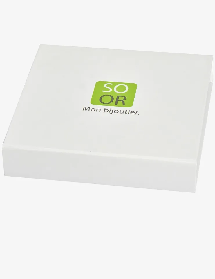 Collier or jaune 375 ‰ motif trèfle à quatre feuilles SO OR