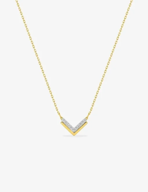 Collier or jaune 375 ‰, rhodium et oxydes de zirconium, motif fantaisie SO OR