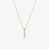 Collier or jaune 375 ‰, rhodium et oxydes de zirconium SO OR