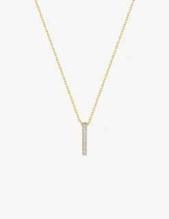 Collier or jaune 375 ‰, rhodium et oxydes de zirconium SO OR