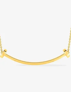 Collier or jaune 750‰ avec motif arrondi sans bélière SO OR