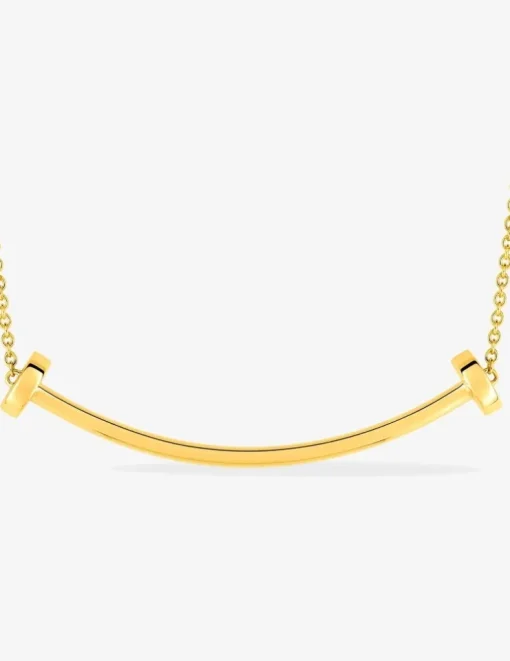 Collier or jaune 750‰ avec motif arrondi sans bélière SO OR