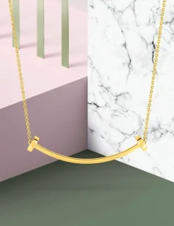 Collier or jaune 750‰ avec motif arrondi sans bélière SO OR