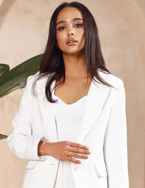 Collier or jaune 750‰ avec motif arrondi sans bélière SO OR