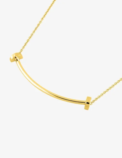 Collier or jaune 750‰ avec motif arrondi sans bélière SO OR