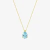 Collier or jaune 375‰ et topaze SO OR
