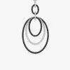 Collier ovales argent 925‰ rhodié et oxydes de zirconium bicolores SO OR