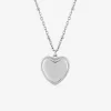 Collier pendentif cœur en acier gris SO OR