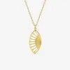 Collier pendentif en acier doré SO OR